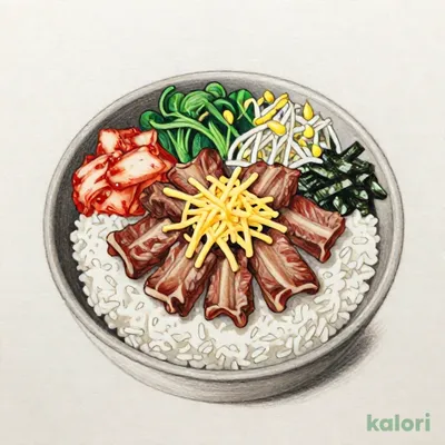 チーズビビンバカルビ丼