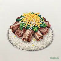 チーズ厚切り上カルビ丼