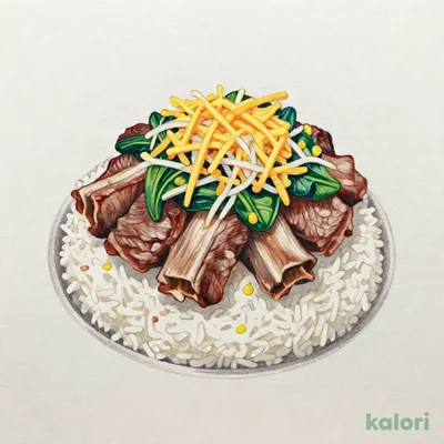 チーズ厚切り上カルビ丼