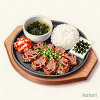 鉄板ねぎ塩牛タン定食