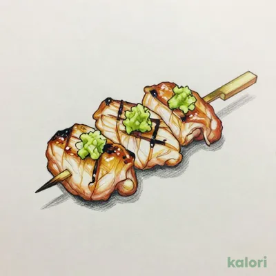 Chicken Tender Skewer with Wasabi
