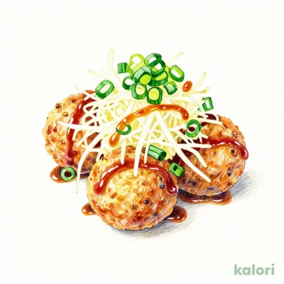 Fried Chicken Meatball with Grated Radish