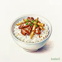 Mini Spicy Motsu-ni Rice Bowl