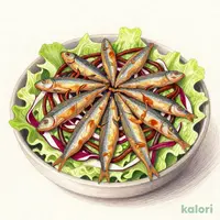 きびなごの唐揚げとごぼうチップの和サラダ