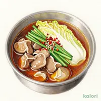 九州味噌出汁仕立ての博多名物もつ鍋