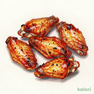 地どり手羽元のジャークチキン5本
