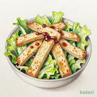炙り油揚げと新鮮野菜のヘルシー和風サラダ