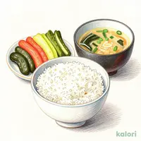 ごはんセット 大盛り(ごはん・お漬物・お味噌汁)