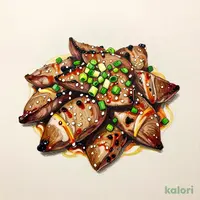 レバーの炭火焼～ねぎ塩ゴマ油～