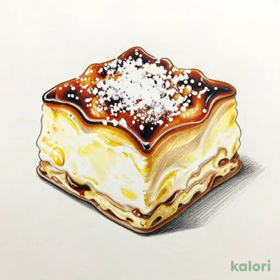 Iced Catalana with Powdered Sugar