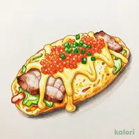 明太とチーズソースの豚平