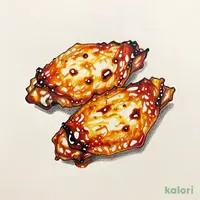 Grilled Chicken Wings with Sauce (2 pcs)