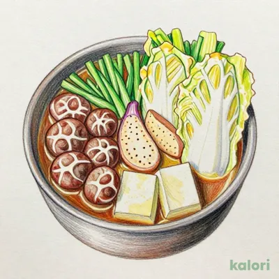 博多名物　自慢のもつ鍋（九州味噌出汁）