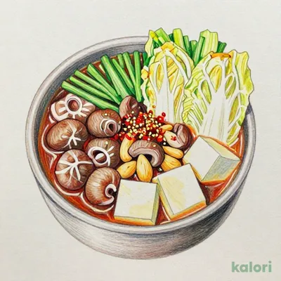 博多名物　自慢のもつ鍋（王道の醤油出汁）