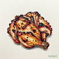 地どり（国産鶏）炭火焼　旨塩（並盛）