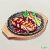 秋香る合鴨の炭火仕立て鉄板焼 ~赤ワインソース~