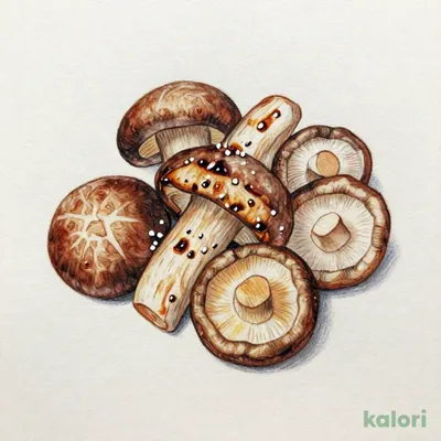Charcoal-Grilled Thick Shiitake and Maitake Mushrooms