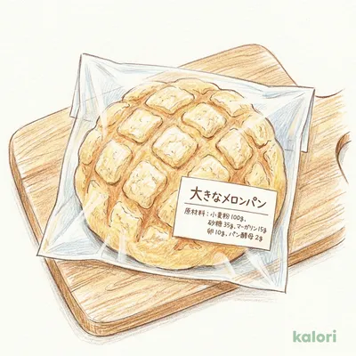 大きなメロンパン