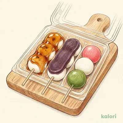 Skewered Dango (Sauce, Anko, Three Colors)