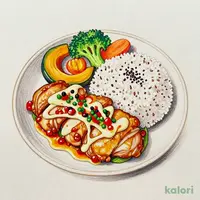 チキン南蛮と五殻ごはん〈梅入り〉 1人前