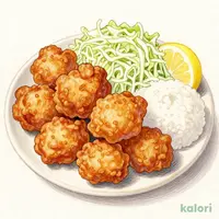 Wから揚げ定食（10個）