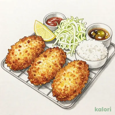 かきフライ定食(4個)