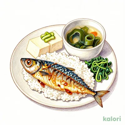 Miso Braised Mackerel Set Meal