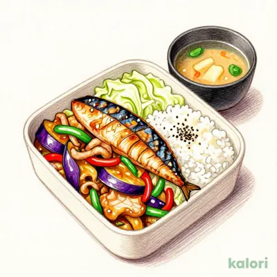 ［テイクアウト］なす味噌と焼魚