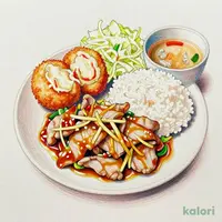 Premium Ginger Pork Set Meal with Crab Cream Croquette