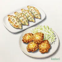 餃子1人前6個+唐揚げ1人前5個（セット）