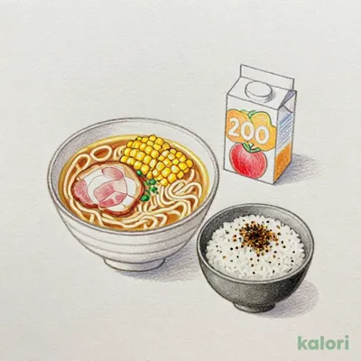 お子さまラーメン ジュース・ふりかけセット