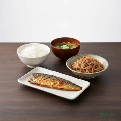 牛さば定食