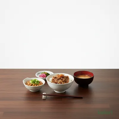 Natto Beef Small Bowl Set