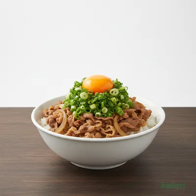 ねぎ玉牛丼