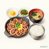 月見牛とじ御膳