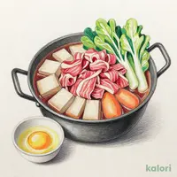 牛すき鍋（単品） (肉2倍盛)