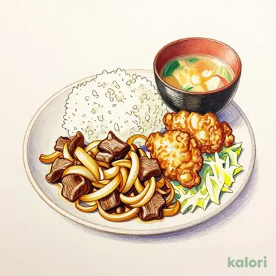 Double Set Meal (Beef Plate & Fried Chicken)