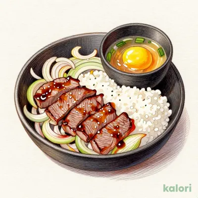 牛鉄板焼肉定食