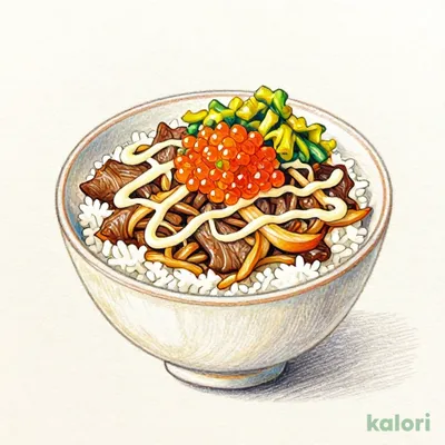 明太高菜マヨ牛丼