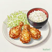 から揚げ定食 (特盛)