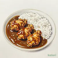 から揚げ黒カレー (並盛)