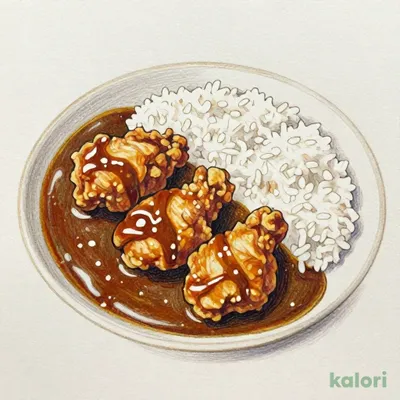 から揚げ黒カレー (並盛)