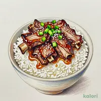 ねぎ塩牛カルビ丼 (並盛)