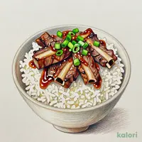 Green Onion Salt Beef Kalbi Rice Bowl, Small