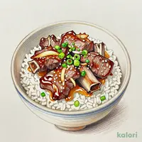 Green Onion Salt Beef Kalbi Rice Bowl, Extra Large