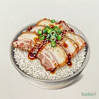 ねぎ塩豚丼 (並盛)