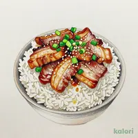 Green Onion Salt Pork Rice Bowl, Extra Large