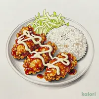 タルタル南蛮から揚げ丼 (並盛)