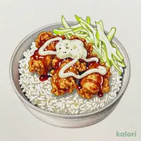 タルタル南蛮から揚げ丼 (大盛)