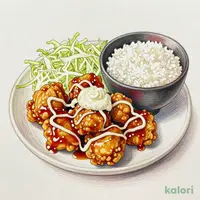 タルタル南蛮から揚げ定食 (特盛)
